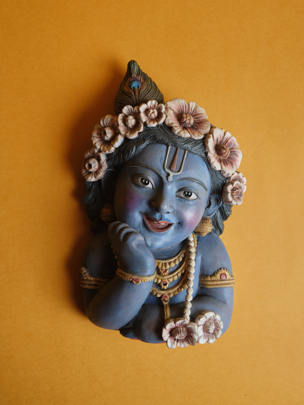 Face of Krishna: wall hanging
